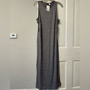 HM Divided Womens Dress 10  Gray Maxi Sleeveless Pullover